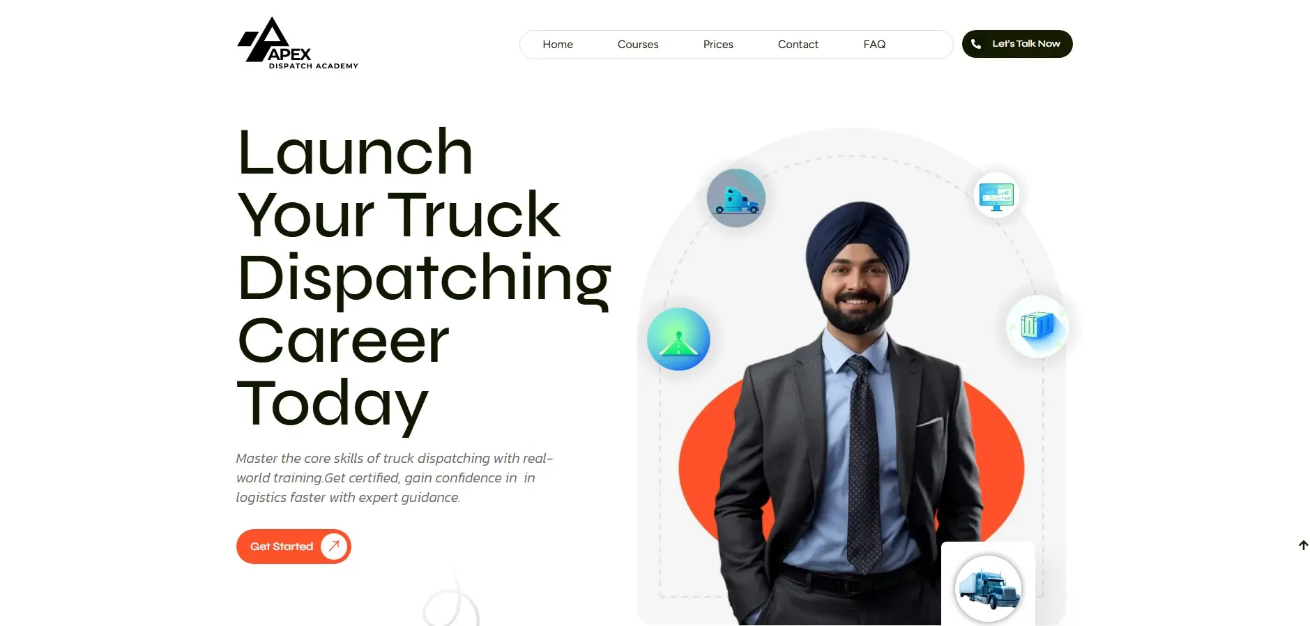 Apex Dispatch Academy website designed by Nabeel Vohra