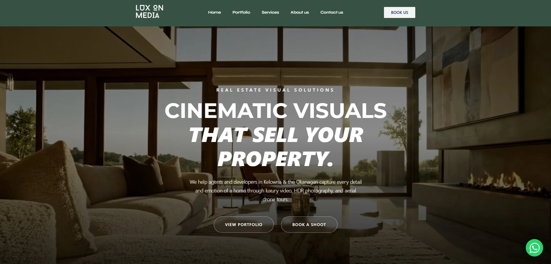 Lux On Media agency website designed by Nabeel Vohra